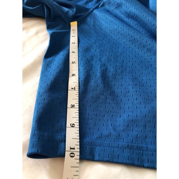 Nike Mens Mesh Athletic Shorts M Blue & Navy Basketball Workout Gym Athleisure - Picture 10 of 10